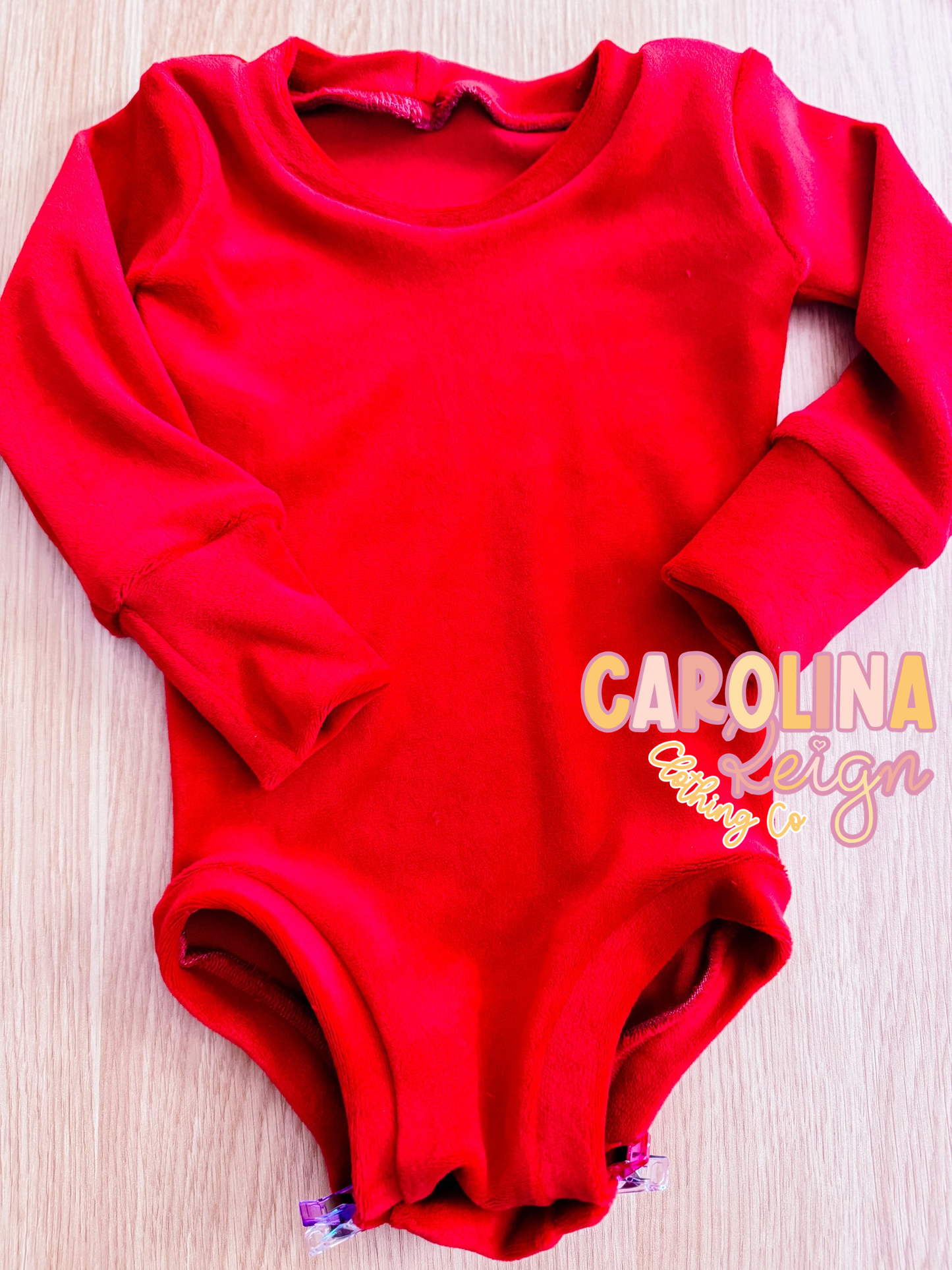 Size 9/12m red velvet Leo