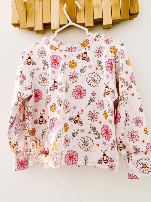 3T Long sleeve casual crew tee