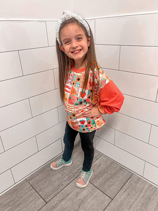 Long sleeve oversize tee