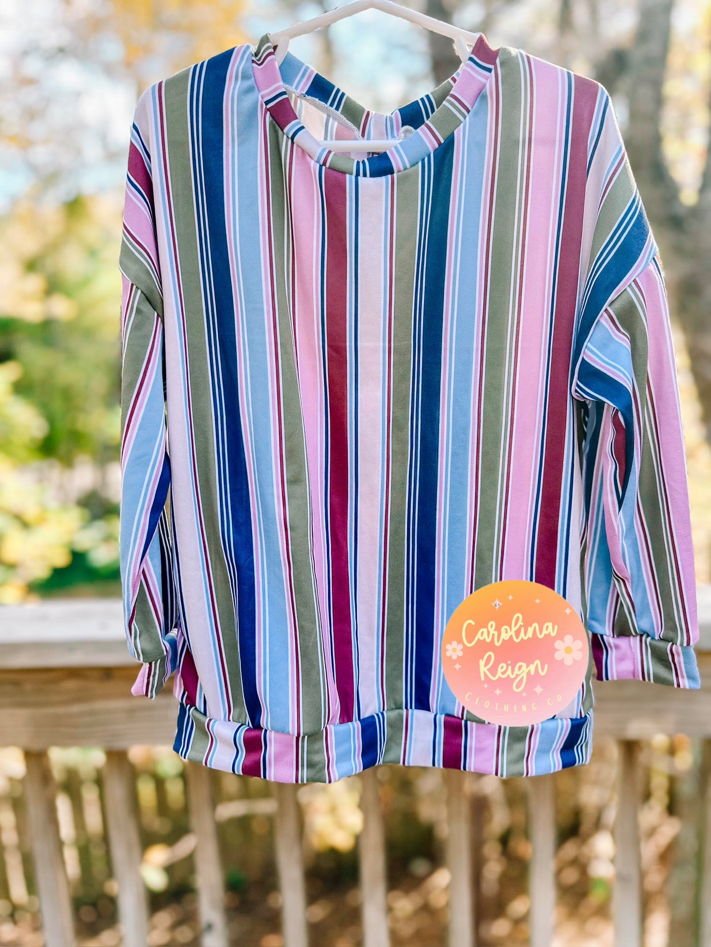 Size 5t long sleeve stripe dolman