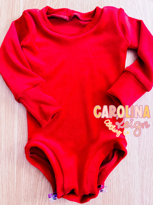 Size 9/12m red velvet Leo