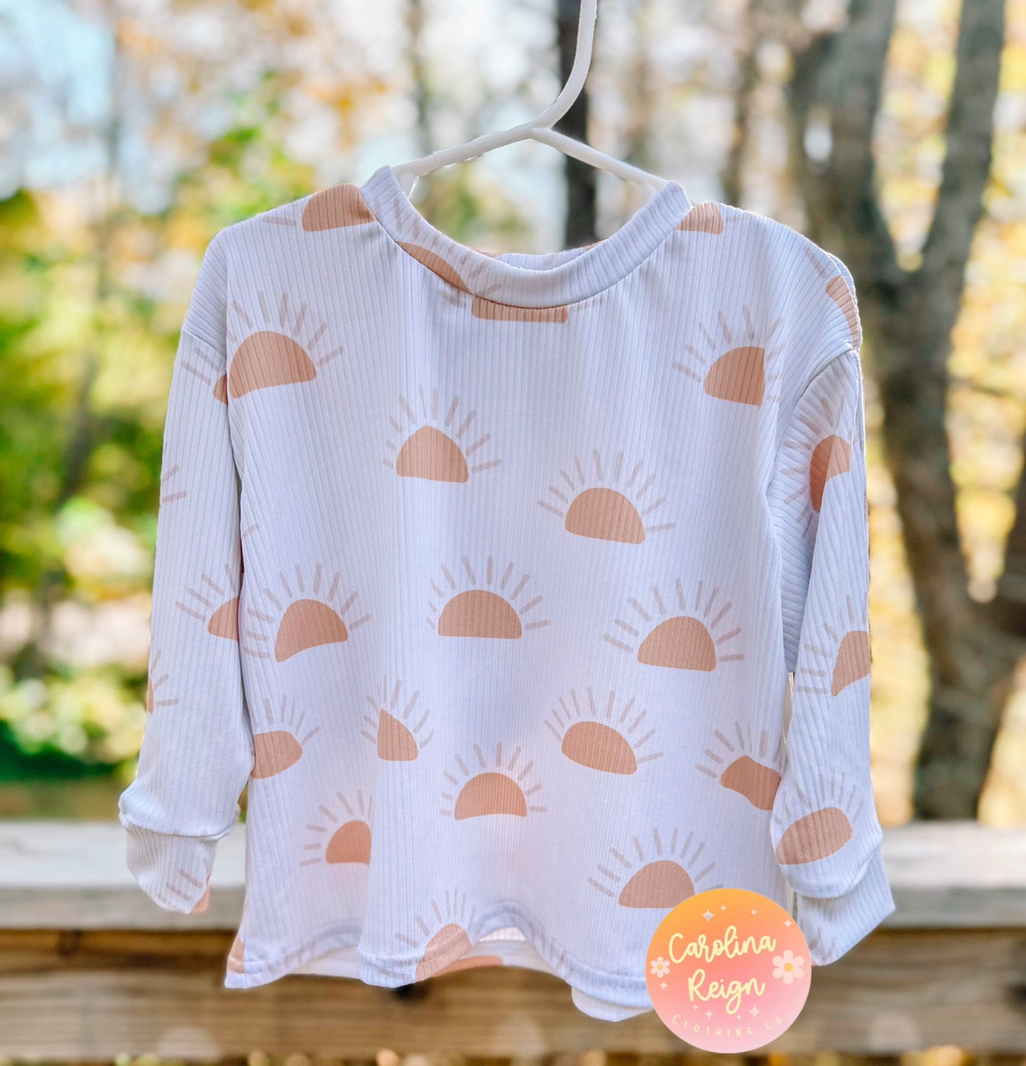 Size 2T oversize long sleeve suns
