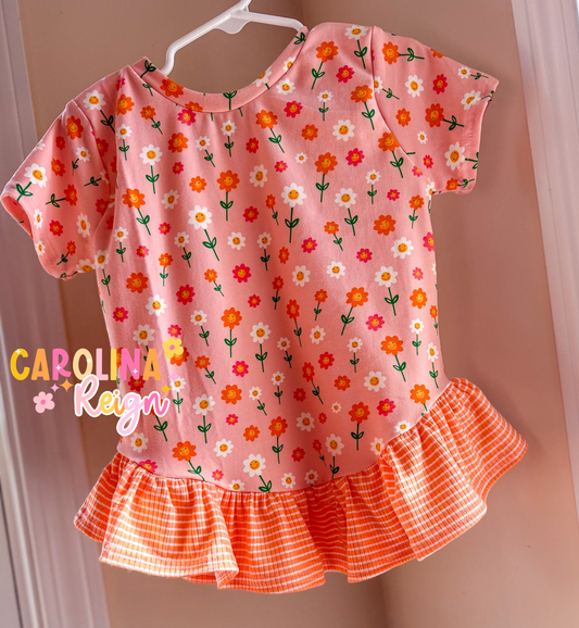 Size 5t jasmine top peachy floral