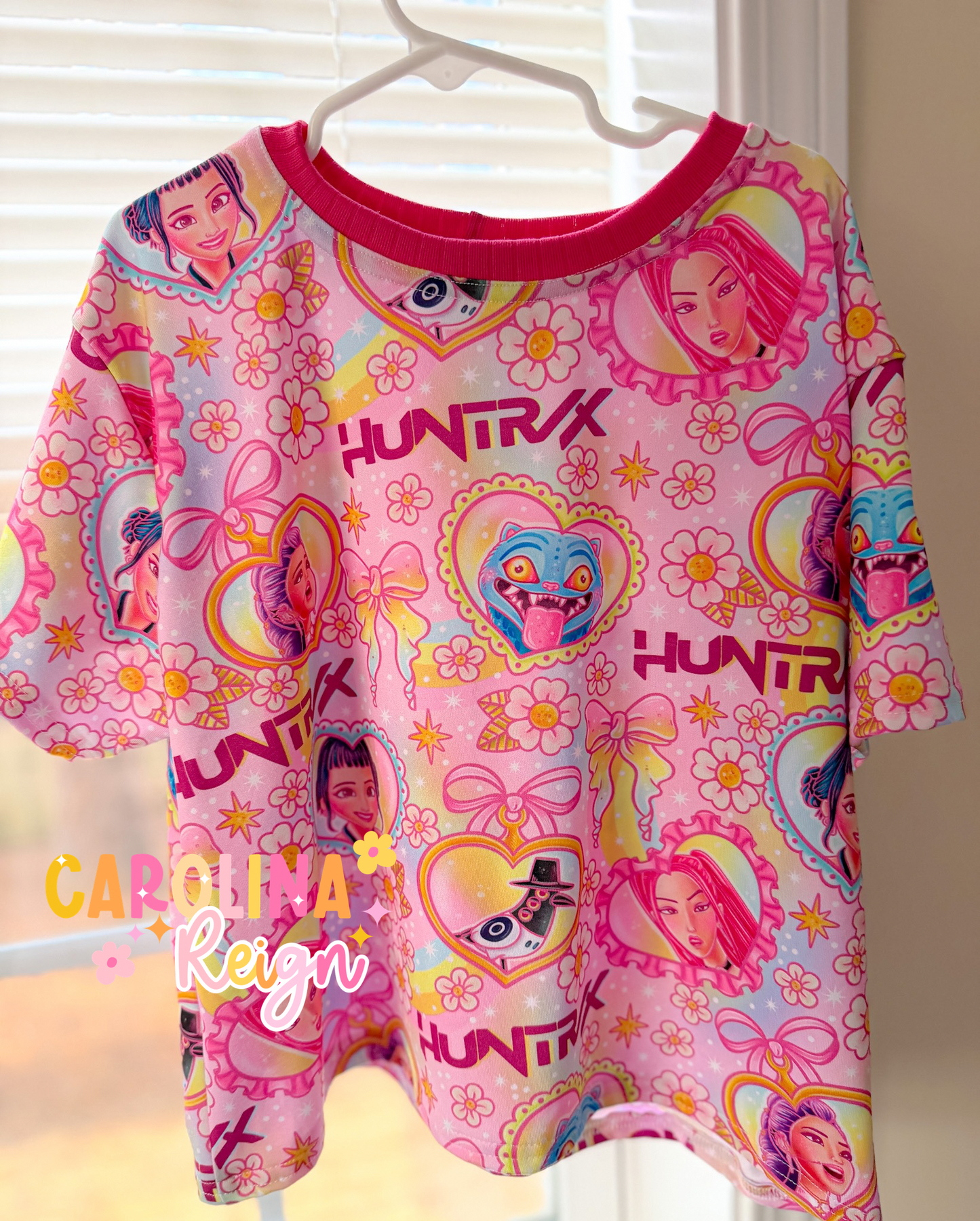 Size 7/8 oversize tee demon h girls