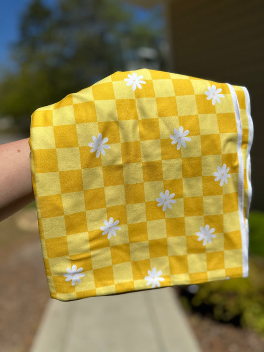Yellow Floral Check